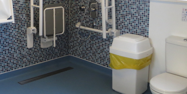 picture of changing places toilet with hand dryer