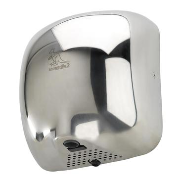 Kangarillo 2 ECO hand dryer in stainless steel from below - main image