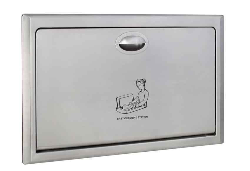 Baby Changing Station - Stainless Steel Recessed - main image