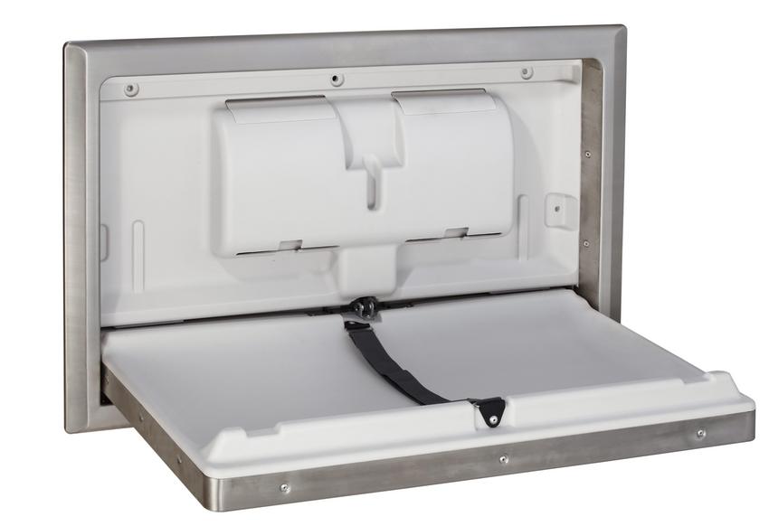 Baby Changing Station - Stainless Steel Recessed - main image