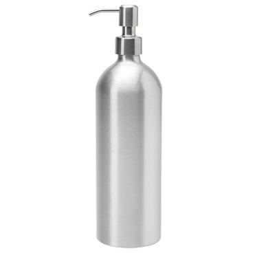 Refillable Aluminium Sanitiser dispenser with Stainless Steel pump. - main image