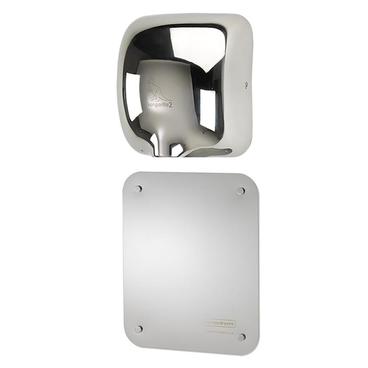 Splash Back Panel - Polished Stainless Steel - Pre-Drilled with Mirror Screws & Screw Caps - main image