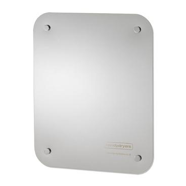 Splash Back Panel - Polished Stainless Steel - Pre-Drilled with Mirror Screws & Screw Caps - main image