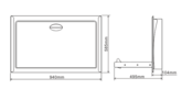 Baby Changing Station - Stainless Steel Recessed - thumbnail image 5