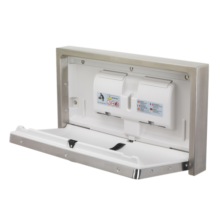 Baby Changing Station - Stainless Steel non recessed